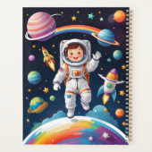 Custom Kinder Space Planner Hoesje – "Uw avontuur (Achterkant)