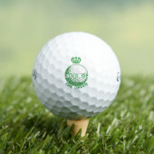 Custom King Golfer Balls - Monogrammed Golf Gift Golfballen (Insitu Shirt)