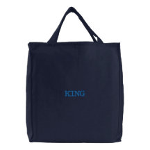 Custom King Text Tas Kruidenier Winkelen Mooie Tas