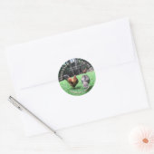 Custom Kip Boerderij Eieren Stickers (Envelop)