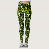 Custom KISS ME Im IRISH St Patrick Shamrock Clover Leggings (Voorkant)