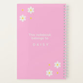 Custom Kitchen Organization Daisy Floral Notebook Notitieboek (Achterkant)