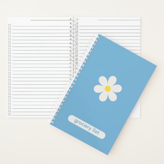 Custom Kitchen Organization Daisy Floral Notitieboek (Binnen)