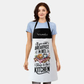 Custom Kitchen Wear Funny Humor Quote Personalize Schort (Gedragen)