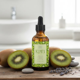 Custom Kiwi Essential Oil Label Wijn Etiket