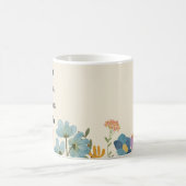 Custom kleinkinderen Namen wilde bloemen Koffiemok (Center)