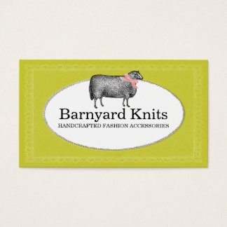 Custom kleur schapenwol garen breien haak 2 visitekaartje