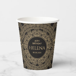 CUSTOM KLEUREN elegante Griekse of Romeinse verjaa Papieren Bekers