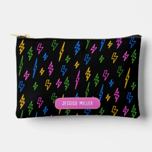 Custom Kleurrijke 80's Retro Neon Lightning School Etui