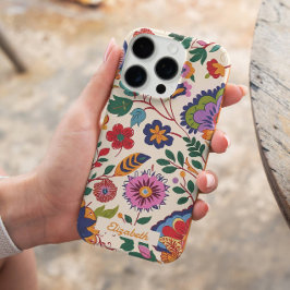 Custom  Kleurrijke Bloementuin Romantisch iPhone 16 Pro Hoesje