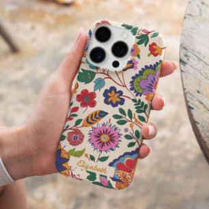 Custom  Kleurrijke Bloementuin Romantisch iPhone 16 Pro Hoesje