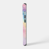 Custom Kleurrijke Groovy Tie Dye Pattern iPhone 15 Case (Linkerkant)