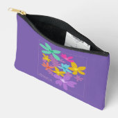 Custom Kleurrijke Moderne Bloemen  Vrouwelijk Etui (Open)