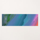 Custom Kleurrijke Roze naar Groene Sky Mountain Fo Yogamat (Voorkant (horizontaal))