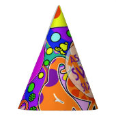 Custom Kleurrijke Sweet 16 Verjaardag Feesthoedjes (Links)