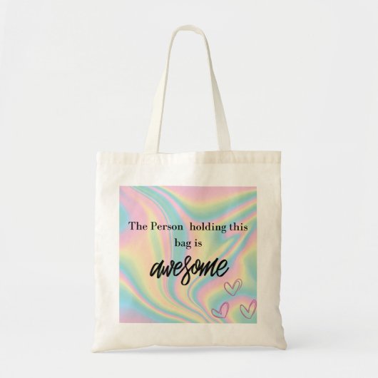 Custom Kleurrijke Vrouwen Tote Bag (Voorkant)