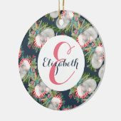 Custom Koala Christmas Blue Keramisch Ornament (Links)