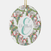 Custom Koala Christmas White Keramisch Ornament (Rechts)