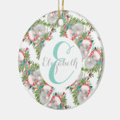 Custom Koala Christmas White Keramisch Ornament (Links)