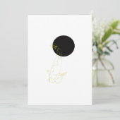 Custom Koi-fish Minimalism Wenskaart Feestdagenkaart (Staand voorkant)