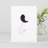 Custom Koi-fish Minimalism Wenskaart Feestdagenkaart (Staand voorkant)