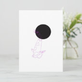 Custom Koi-fish Minimalism Wenskaart Feestdagenkaart (Staand voorkant)