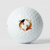 Custom Koi Fish Zen Harmony Golf Balls Golfballen (Voorkant)