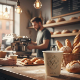 Custom Kraft Bakery Paper Cups with Logo Papieren Bekers