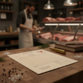 Custom Kraft Butcher Shop Invoice Notitieblok