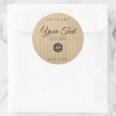 Custom Kraft Label  Eenvoudig Trendy (Tas)