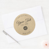 Custom Kraft Label  Eenvoudig Trendy (Envelop)