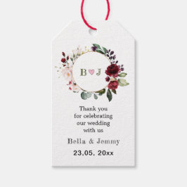 Custom Kraft Paper, Personalized Wedding, Dank u Cadeaulabel