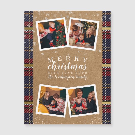 Custom Kraft & Plaid Kerstvakantie 4 Foto (Voorkant)