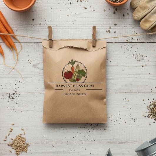 Custom Kraft Seed Envelopes - Personalizable Farm Bedankzakje