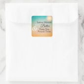 Custom Laat anderen betere paardenbloem vlinders Vierkante Sticker (Tas)