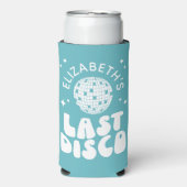 Custom Laatste Disco Bachelorette Disco Ball Seltzer Blikjeskoeler (Seltzer Voorkant)