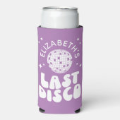 Custom Laatste Disco Bachelorette Disco Ball Seltzer Blikjeskoeler (Seltzer Voorkant)