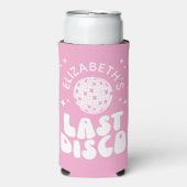 Custom Laatste Disco Bachelorette Disco Ball Seltzer Blikjeskoeler (Seltzer Voorkant)