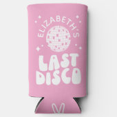 Custom Laatste Disco Bachelorette Disco Ball Seltzer Blikjeskoeler (Voorkant)