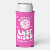Custom Laatste Disco Dancing Queen Bachelorette Seltzer Blikjeskoeler (Seltzer Voorkant)