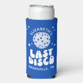 Custom Laatste Disco Dancing Queen Bachelorette Seltzer Blikjeskoeler (Seltzer Voorkant)