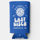 Custom Laatste Disco Dancing Queen Bachelorette Seltzer Blikjeskoeler (Voorkant)