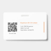 Custom Lab ID Badge Template  (Achterkant)