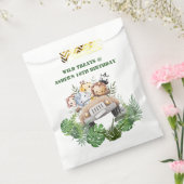 Custom Label Jungle Safari Wild Treats for Kids Bedankzakje (Gezegeld)