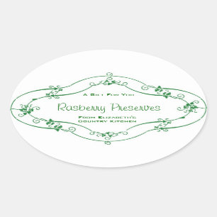 Custom Label voor Jam Jelly Behoudt het bakken