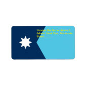 Custom Label with Flag of Minnesota, USA (Voorkant)