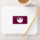 Custom Label with Flag of Phoenix City, Arizona (Insitu)