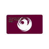 Custom Label with Flag of Phoenix City, Arizona (Voorkant)