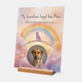 Custom Labrador Retriever Memorial Acrylic Sign Acryl Bord (Hoek)