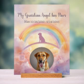 Custom Labrador Retriever Memorial Acrylic Sign Acryl Bord (Neutraal)